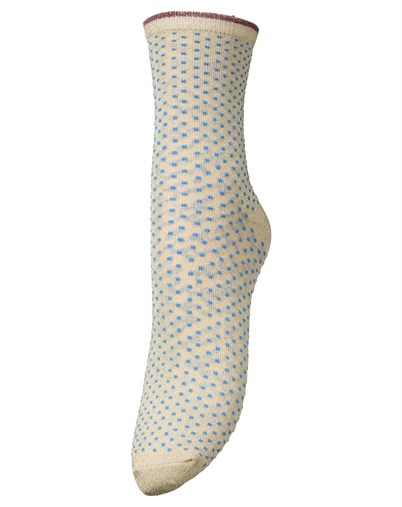 Beck Söndergaard - Dina Small Dots Strømper - Royal Blue